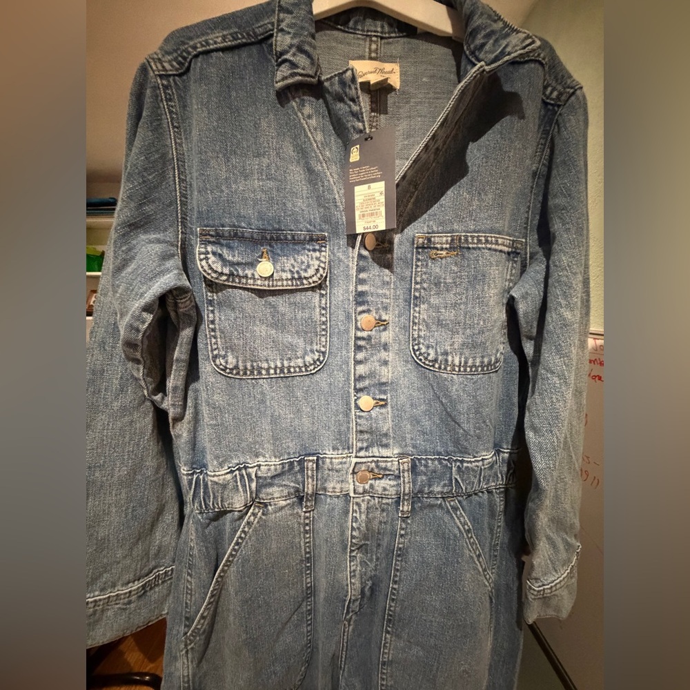 Universal Thread Blue Denim Jumpsuit